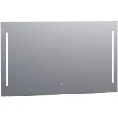 Brauer Pyrite rechthoekige spiegel met verlichting 120x70cm