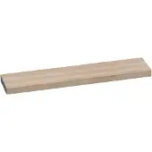 Brauer Creek Topblad Vrijhangend 220,4x50cm - Massief Eiken - Lamellen Eiken Wit - Badkamermeubels, Wastafelbladen - 8720359347947