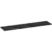Brauer Mirage Topblad 198,6x46cm - Nero Marquina - Badkamermeubels, Wastafelbladen - 8720359385451