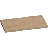 Brauer Ocean Medium Topblad 80,6x46cm - Massief Eiken - Lamellen Eiken Naturel - Badkamermeubels, Wastafelbladen - 8720359347558