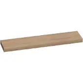Brauer Creek Topblad Vrijhangend 198,6x50cm - Massief Eiken - Lamellen Eiken Naturel - Badkamermeubels, Wastafelbladen - 8720359347879