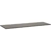Brauer Vulcanic Topblad 160,6x46cm - Natuursteen - Antraciet - Badkamermeubels, Wastafelbladen - 8720359346537