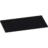 Brauer Ocean Slim Topblad 80,6x46cm - MDF - Mat Zwart - Badkamermeubels, Wastafelbladen - 8720359348661