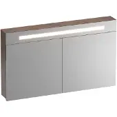 Brauer Promise Spiegelkast 120x70cm MFC 2 Deuren Met Directe LED Verlichting Boven - Erosion - Spiegels, Spiegelkasten - 8720359387233