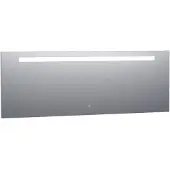 Brauer Garnet Spiegel 200x70cm - LED Verlichting Boven - Glas - Rechthoekig - Spiegels, Badkamerspiegels - 8720359338532