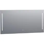 Brauer Pyrite Spiegel 140x70cm - LED Verlichting Links/rechts - Glas - Rechthoekig - Spiegels, Badkamerspiegels - 8720359338273