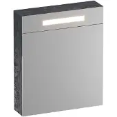 Brauer Promise Deluxe Spiegelkast 59x70cm MFC 1 Deur Met Directe LED Verlichting Boven - Rechtsdraaiend - Damascus - Spiegels, Spiegelkasten - 8720359387424