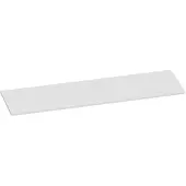 Brauer Ocean Slim Topblad 160,6x46cm - MDF - Hoogglans Wit - Badkamermeubels, Wastafelbladen - 8720359348319