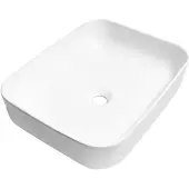Saniclass San Parma opbouwwastafel 50x40x13.5cm keramiek wit