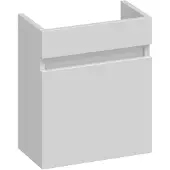 Brauer Joy Fonteinonderkast 39,5x21,6cm MDF - Rechtsdraaiend - Hoogglans Wit - 8720359370587 - Wastafels, Fonteinen, Fonteinonderkasten