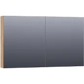 Brauer Impress Deluxe spiegelkast - 120x70x15cm - interne en externe verlichting - 2 dubbelzijdige spiegeldeuren - Chateau SK-IMD120CH