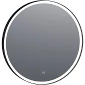 Brauer Jade Edge Spiegel Rond 70cm - Met Touch Knop - Glas - Rond - Spiegels, Badkamerspiegels - 8720359338457