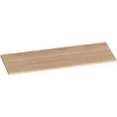 Brauer Ocean Slim Topblad 119,6x46cm - Massief Eiken - Lamellen Eiken Naturel - Badkamermeubels, Wastafelbladen - 8720359346841