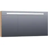 Brauer Promise Deluxe Spiegelkast 139x70cm MFC 3 Deuren Met Directe LED Verlichting Boven - Chateau - Spiegels, Spiegelkasten - 8720359342539