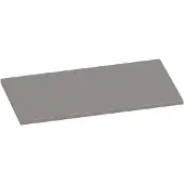 Brauer Ocean Slim Topblad 80,6x46cm - MDF - Mat Taupe - Badkamermeubels, Wastafelbladen - 8720359348630