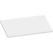 Brauer Ocean Slim Topblad 59,6x46cm - MDF - Mat Wit - Badkamermeubels, Wastafelbladen - 8720359348579