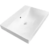 Brauer Aurora Meubelwastafel 61x46cm - Keramiek - Zonder Kraangat - Wit - 8720359355126 - Rechthoekig - Wastafels, Meubelwastafels
