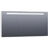 Brauer Promise Deluxe Spiegelkast 139x70cm MDF 3 Deuren Met Directe LED Verlichting Boven - Hoogglans Wit - Spiegels, Spiegelkasten - 8720359342430
