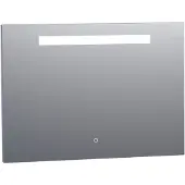Brauer Garnet Spiegel 100x70cm - LED Verlichting Boven - Glas - Rechthoekig - Spiegels, Badkamerspiegels - 8720359338495