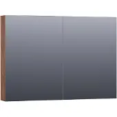 Brauer Impress Spiegelkast 99x70cm MFC 2 Deuren - Forest Cacao - Spiegels, Spiegelkasten - 8720359344762