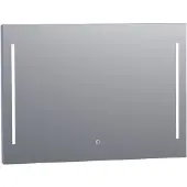 Brauer Pyrite Spiegel 100x70cm - LED Verlichting Links/rechts - Glas - Rechthoekig - Spiegels, Badkamerspiegels - 8720359338259