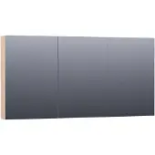 Brauer Impress Spiegelkast 139x70cm MFC 3 Deuren - Sunlit - Spiegels, Spiegelkasten - 8720359345141