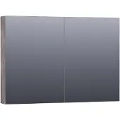 Brauer Impress Spiegelkast 99x70cm MFC 2 Deuren - Driftwood - Spiegels, Spiegelkasten - 8720359369314