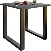 VCM XonaU eetkamertafel 80x50 antraciet, zwart.
