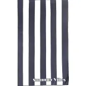 Zavelo Beach Club Strandlaken Summer Vibes - Antraciet - 100x180 cm