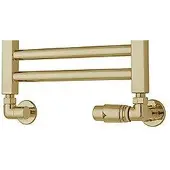 TVS Design Plus radiator aansluitset 220 haaks goud gepolijst