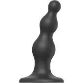 Strap-On-Me Kralen S - kralendildo met zuignap (zwart)