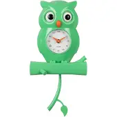 Karlsson wandklok owl pendulum helder