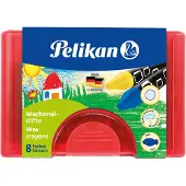 Pelikan Wachsmalstift 665/8 WF Schreibfarbe: schwarz, braun, grün, blau Ausführung des Inhalts mit Packun...