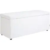 Beliani OREM - Ottomaan-Wit-Polyester