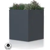 4gardenz plantenbak verhoogde bodem bloembak 50x50x60 cm antraciet