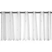 Elbersdrucke Bistro Gordijn Sun Valley 48x150 cm wit transparant