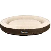 OEM Ø 75 cm donutvormig hondenbed, Bruin