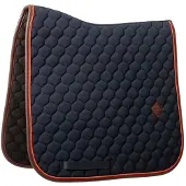 Kentucky Horsewear Horsewear - Zadeldoek onion quilt leer neon dressuur marine