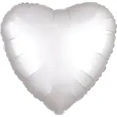 Amscan Folie ballon hart wit | niet gevuld