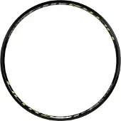 iKon BMX Rear Rim I 451x19.5mm I 36 holes Zwart / geel || Maat: 36 gaats