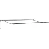 vidaXL Uitschuifbare luifel Beige 400 × 350 cm Stof en Aluminium