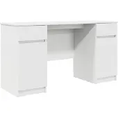vidaXL Bureau, wit, houtvezel, 140 x 49 x 76 cm