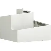 vidaXL Plantenbak Wit 60 x 60 x 50 cm Koudgewalst staal