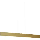 QAZQA Moderne hanglamp messing incl. LED 3-staps dimbaar Easylift - Straight