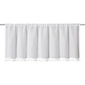 Elbersdrucke Bistro Gordijn Loni 45x140 cm wit semi-transparant
