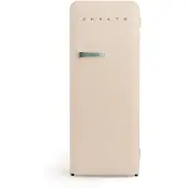 Create - Koelkast in retrostijl - Zand - Handvat Sage - FRIDGE RETRO 281L