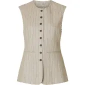 Selected Gilet beige gemêleerd