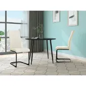 Loft 24 Sia-Eetkamerstoel - 2 Pack - Crème Fluweel