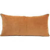 Haomy New Delhi kussen fluweel caramel 55x110 cm