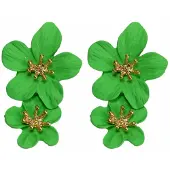 Charme Bijoux Oorbellen -Glee -Lente groen- 5 cm-